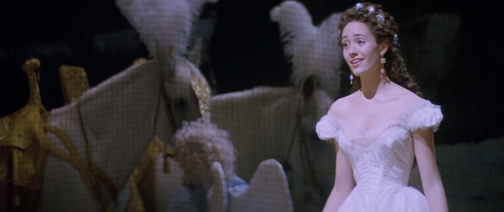 The Phantom of the Opera (2004). Cinematography by John Mathieson. Starring Emmy Rossum. The Phantom of the Opera