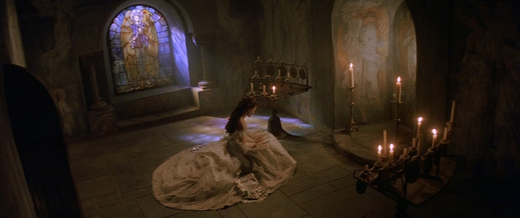 The Phantom of the Opera (2004). Cinematography by John Mathieson. Starring Emmy Rossum. The Phantom of the Opera