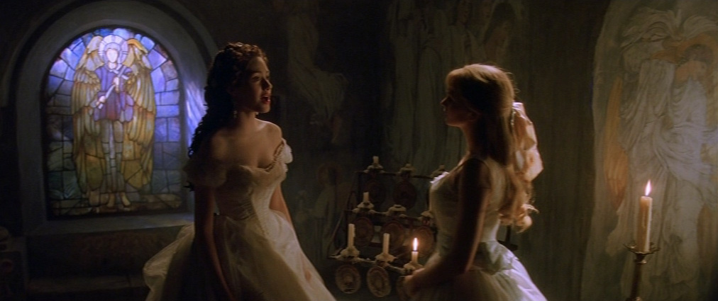 The Phantom of the Opera (2004). Cinematography by John Mathieson. Starring Emmy Rossum. Jennifer Ellison in The Phantom of the Opera