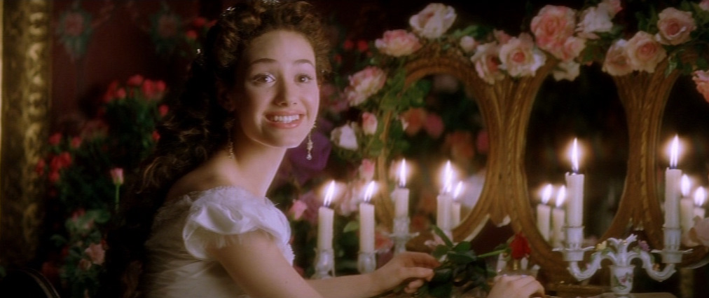 The Phantom of the Opera (2004). Cinematography by John Mathieson. Starring Emmy Rossum. The Phantom of the Opera