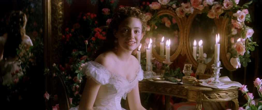 The Phantom of the Opera (2004). Cinematography by John Mathieson. Starring Emmy Rossum. The Phantom of the Opera