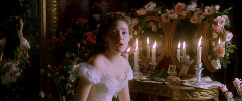 The Phantom of the Opera (2004). Cinematography by John Mathieson. Starring Emmy Rossum. The Phantom of the Opera