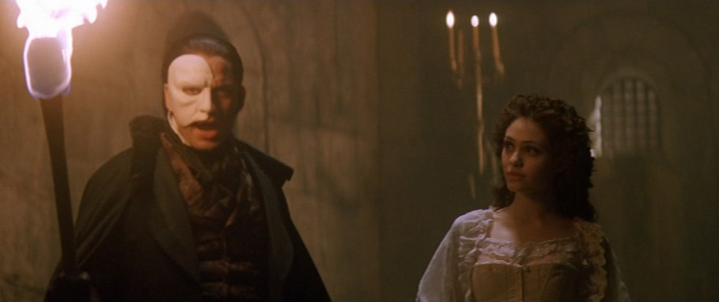The Phantom of the Opera (2004). Cinematography by John Mathieson. Starring Emmy Rossum. The Phantom of the Opera