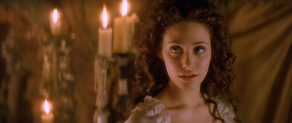 The Phantom of the Opera (2004). Cinematography by John Mathieson. Starring Emmy Rossum. Emmy Rossum in The Phantom of the Opera