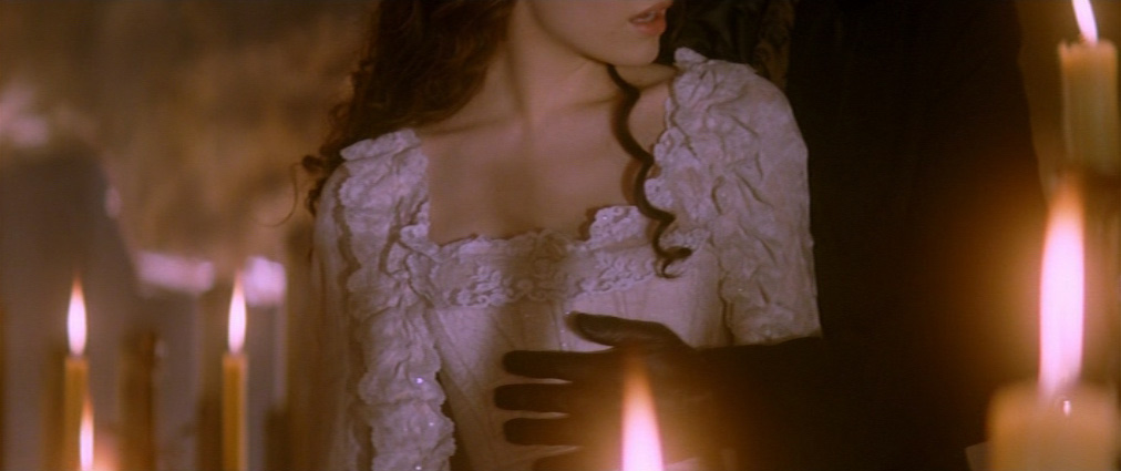 The Phantom of the Opera (2004). Cinematography by John Mathieson. Starring Emmy Rossum. The Phantom of the Opera