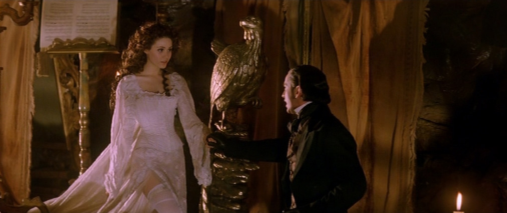 The Phantom of the Opera (2004). Cinematography by John Mathieson. Starring Emmy Rossum. The Phantom of the Opera