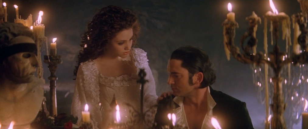 The Phantom of the Opera (2004). Cinematography by John Mathieson. Starring Emmy Rossum. The Phantom of the Opera