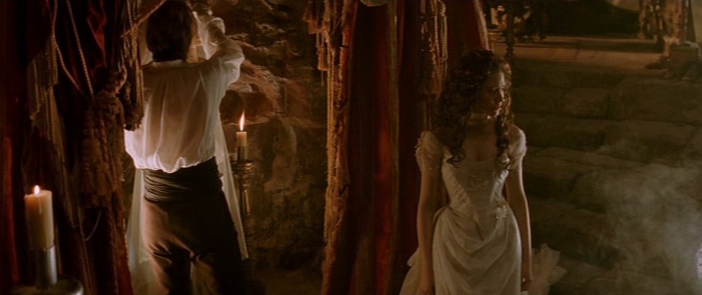 The Phantom of the Opera (2004). Cinematography by John Mathieson. Starring Emmy Rossum. The Phantom of the Opera