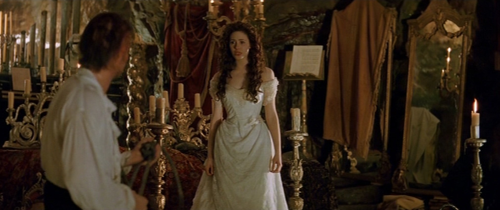 The Phantom of the Opera (2004). Cinematography by John Mathieson. Starring Emmy Rossum. The Phantom of the Opera
