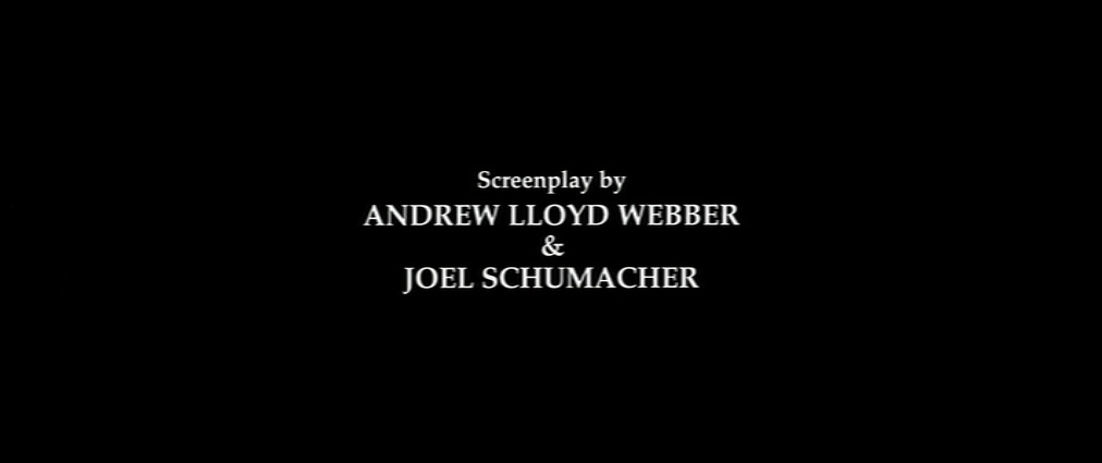 The Phantom of the Opera (2004). Cinematography by John Mathieson. Starring Emmy Rossum. end credits in The Phantom of the Opera