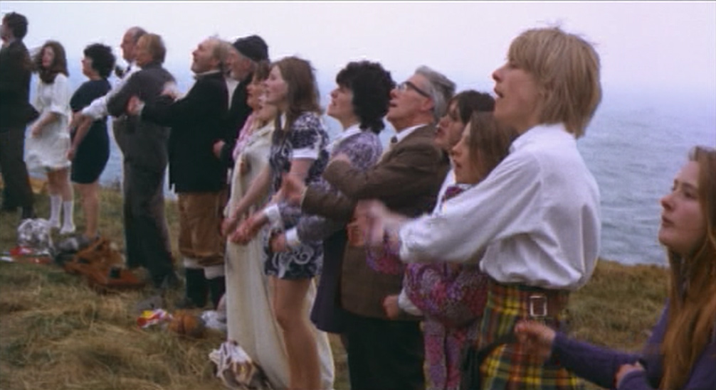 The Wicker Man (1973). Cinematography by Harry Waxman. Starring Christopher Lee and Britt Ekland. The Wicker Man