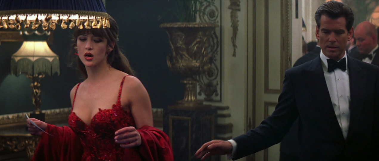 James Bond: The World is not Enough (1999). Starring Pierce Brosnan, Denise Richards and Sophie Marceau. Sophie Marceau in The World Is Not Enough