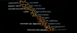 end credits in Casino Royale