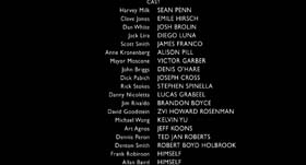 end credits in Milk