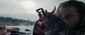 extreme close up in The Revenant