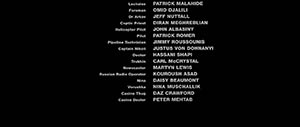end credits in The World Is Not Enough