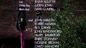 end credits in Walkabout