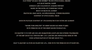end credits in Atonement