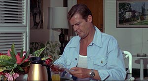 Roger Moore in Live and Let Die