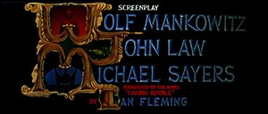 end credits in Casino Royale