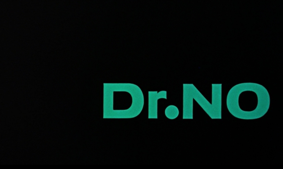 opening title in Dr. No