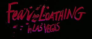 opening title in Fear and Loathing in Las Vegas