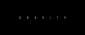 opening title in Gravity