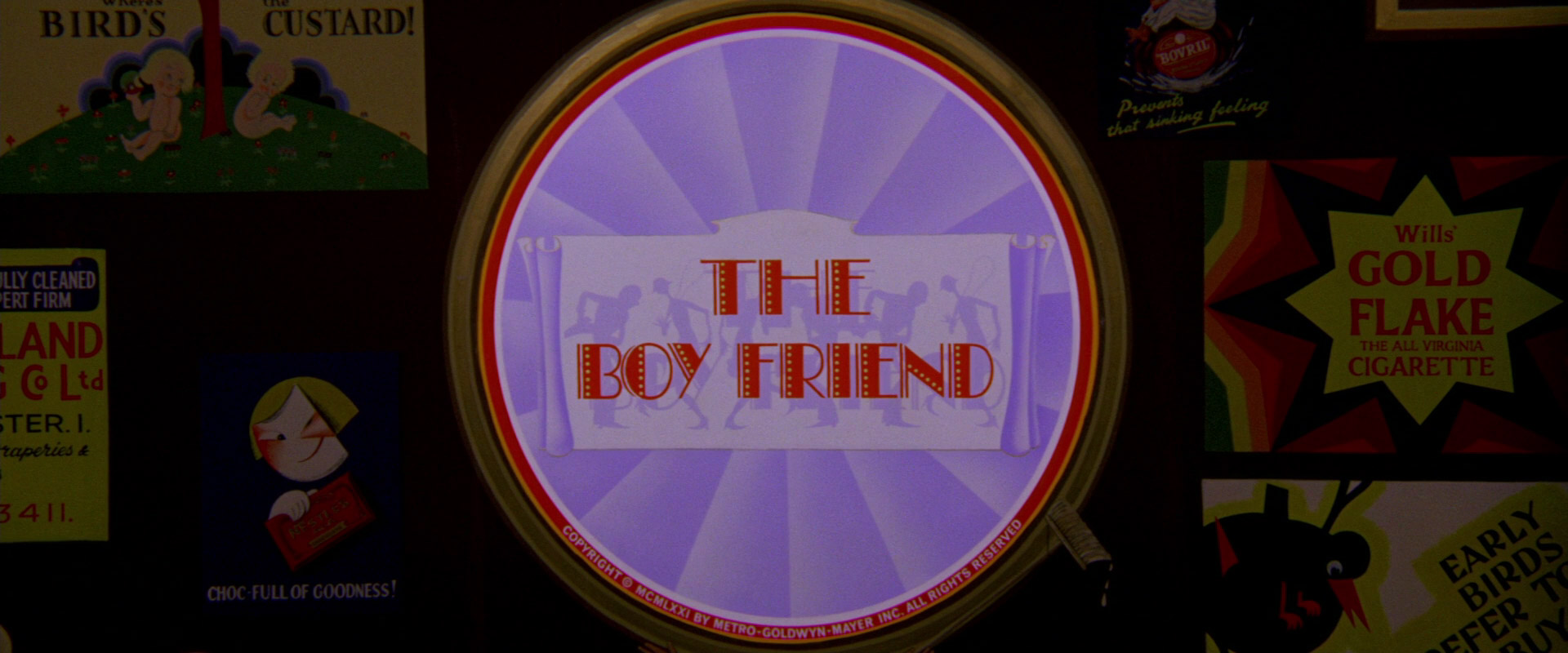 opening title in The Boy Friend