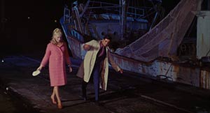 boat wharf in The Umbrellas of Cherbourg