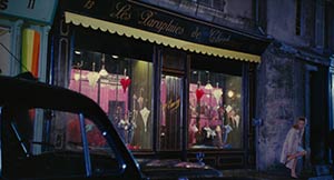 shopfront in The Umbrellas of Cherbourg