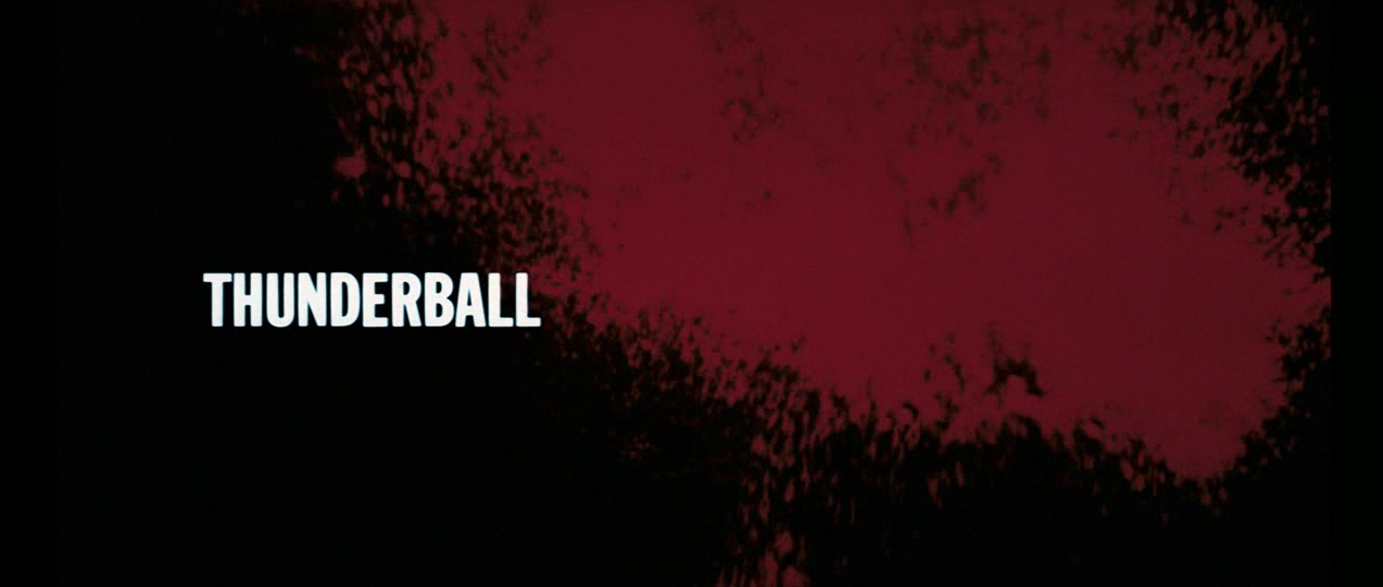 opening title in Thunderball