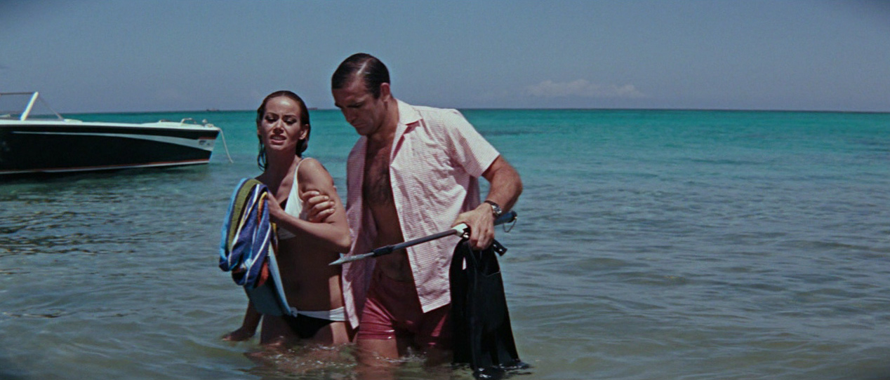 Sean Connery, Claudine Auger in Thunderball
