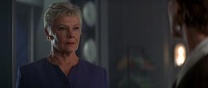Judy Dench in Tomorrow Never Dies (1997) 