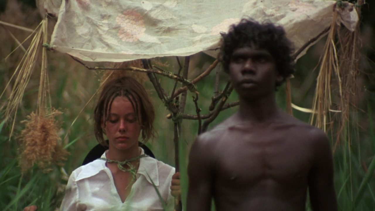 aborigine, David Gulpilil, Jenny Agutter in Walkabout