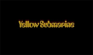opening title in Yellow Submarine