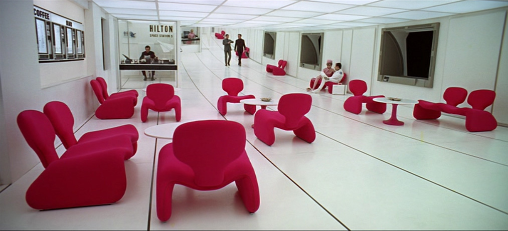 space station interior, Djinn chairs in 2001: A Space Odyssey