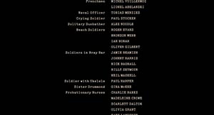 end credits in Atonement