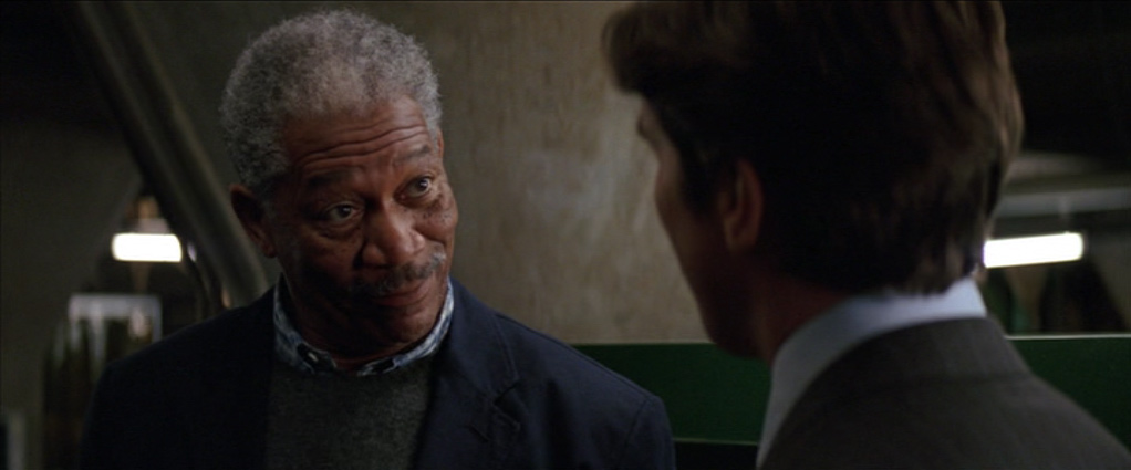 Morgan Freeman in Batman Begins