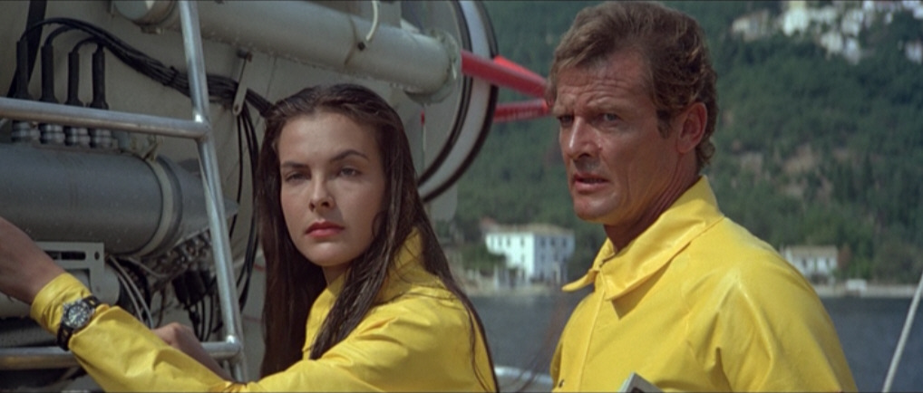 Roger Moore, Carole Bouquet in For Your Eyes Only