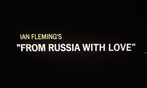 opening title in From Russia with Love
