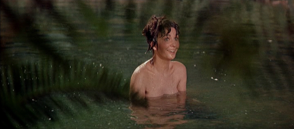 Jean Simmons as Varinia in Spartacus (1960) .