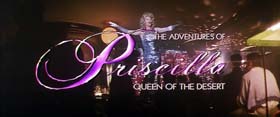 opening title in The Adventures of Priscilla, Queen of the Desert