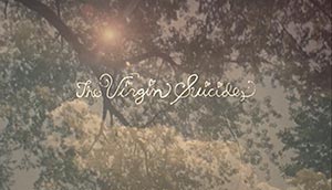 opening title in The Virgin Suicides