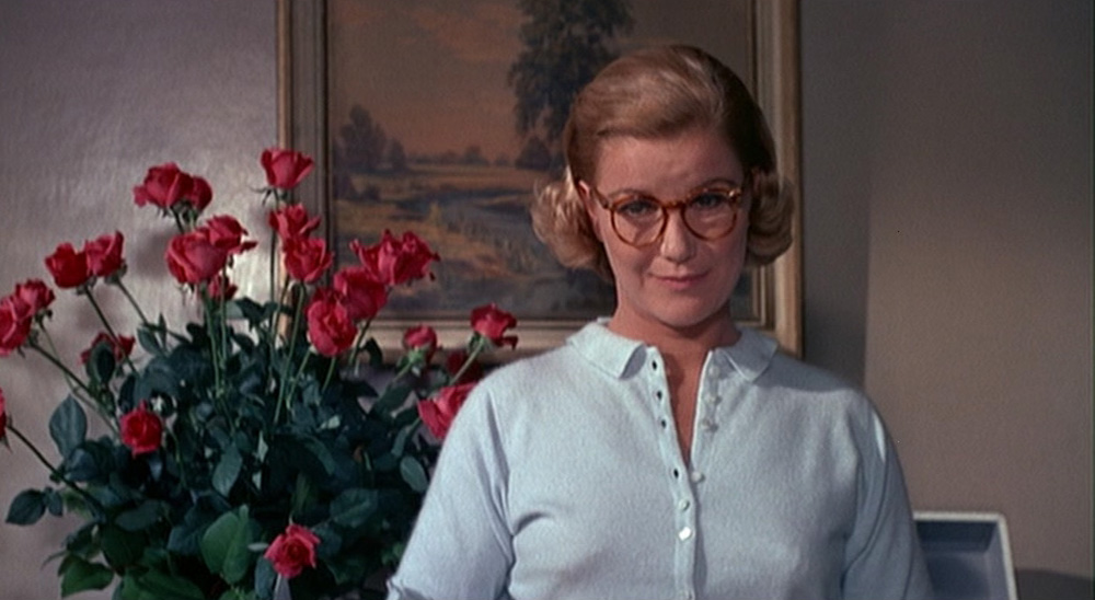 Barbara Bel Geddes as Midge in Vertigo (1958) .